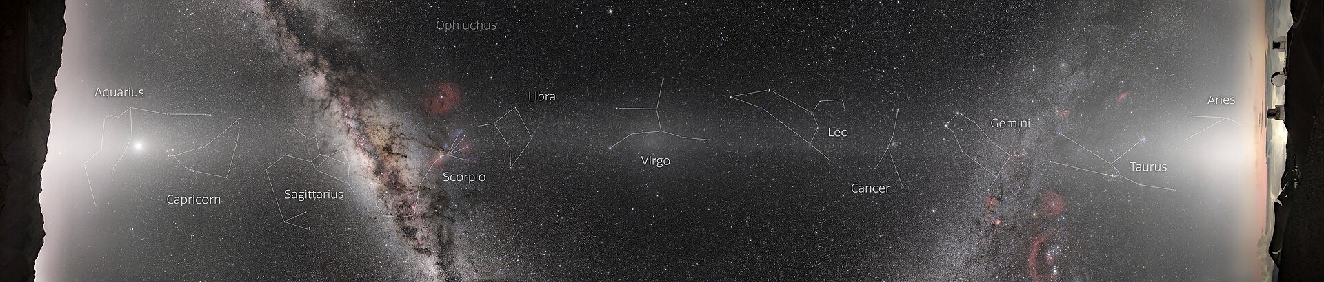 A radio telescope dish against a night sky
